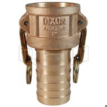 Dixon Type-C Cam and Groove Coupler, 3/4 in Nominal, Female Coupler x Hose Shank End Style, Brass, Domesti 75-C-BR